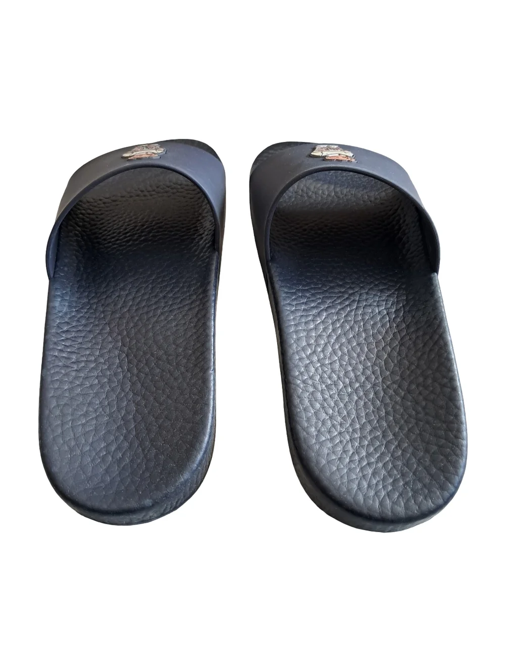 Polo Ralph Lauren Polo Bear Slides Sandals Mens Size 9 Navy NEW